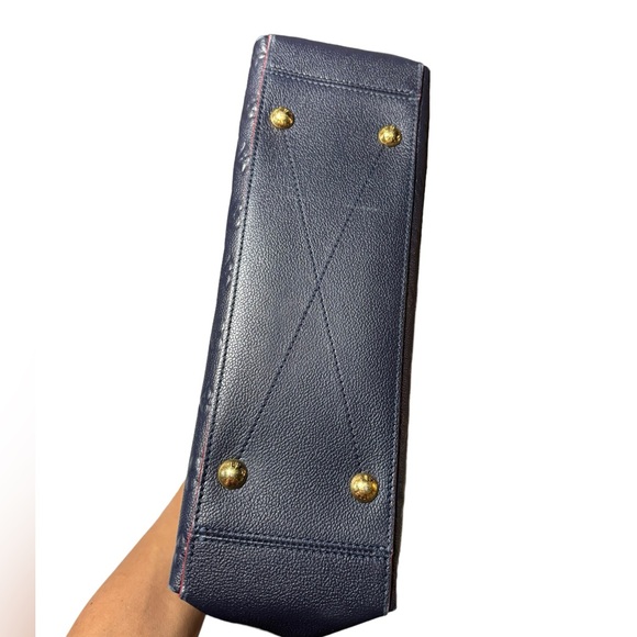 Sold.   LOUIS VUITTON Navy Red
Surene Mm Marine Rouge Monogram Empreinte - Picture 7 of 10